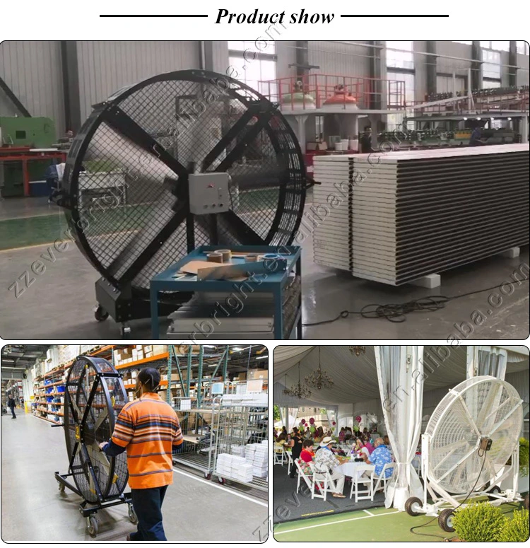 Large Industrial Moving Mobile Cooling Fan Warehouse Electrical Stand Fan
