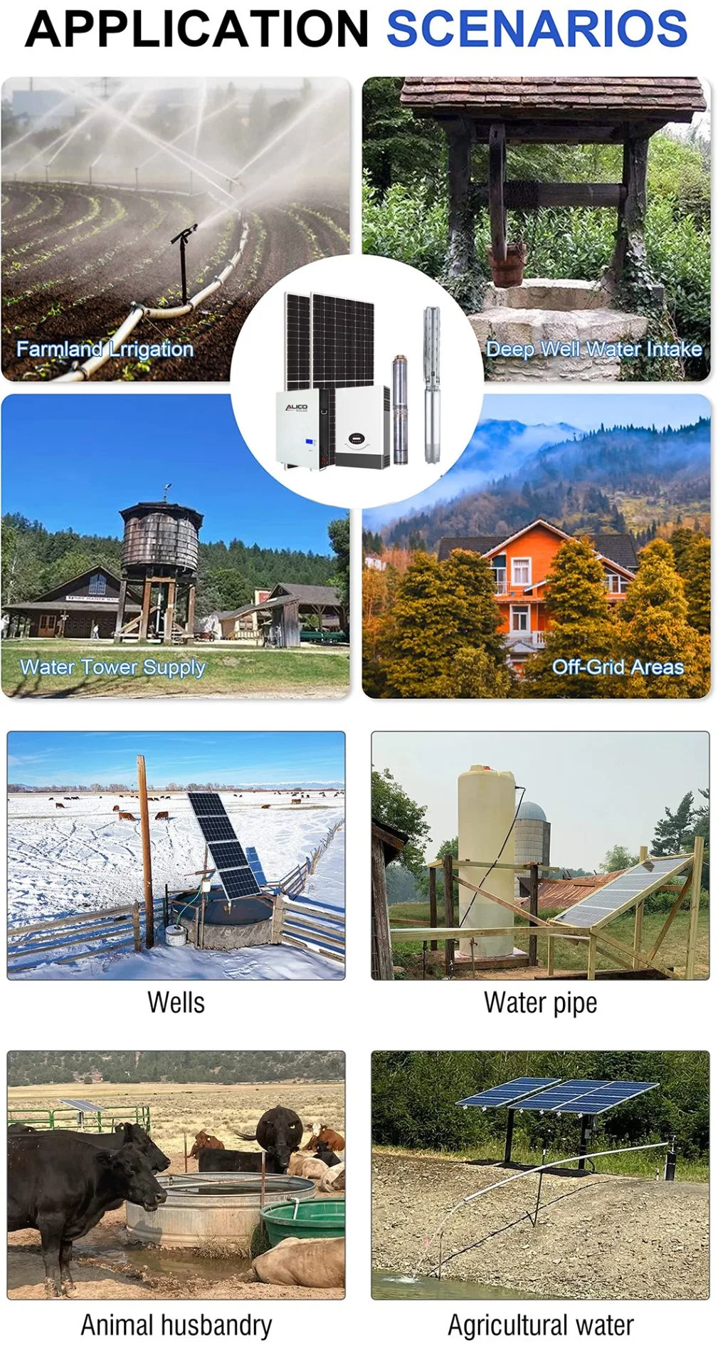 High Precision Construction Grid Water Pump Suitable for Home and Car Solar System Pump