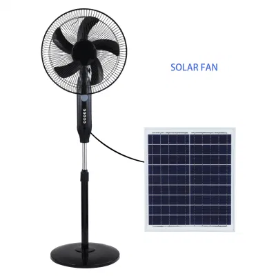 Smart Home Portable Stand Fan Rechargeable USB Charging Interface Smart Fan, 12 Shifts Electircal Display Hot Sale Solar Electrical Fan